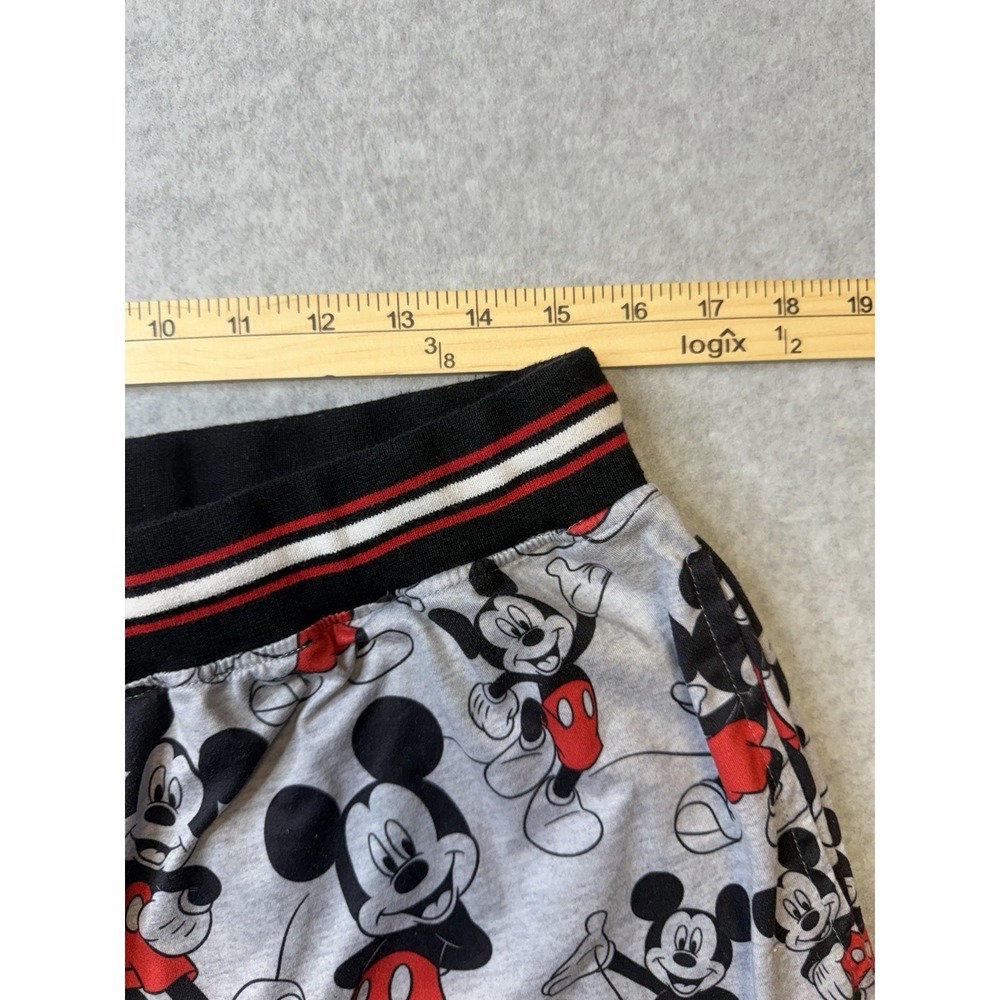 Disney Sleepwear Womens XL Gray Mickey Mouse Print Jogger Pajama Elastic 30x32 - Picture 3 of 7